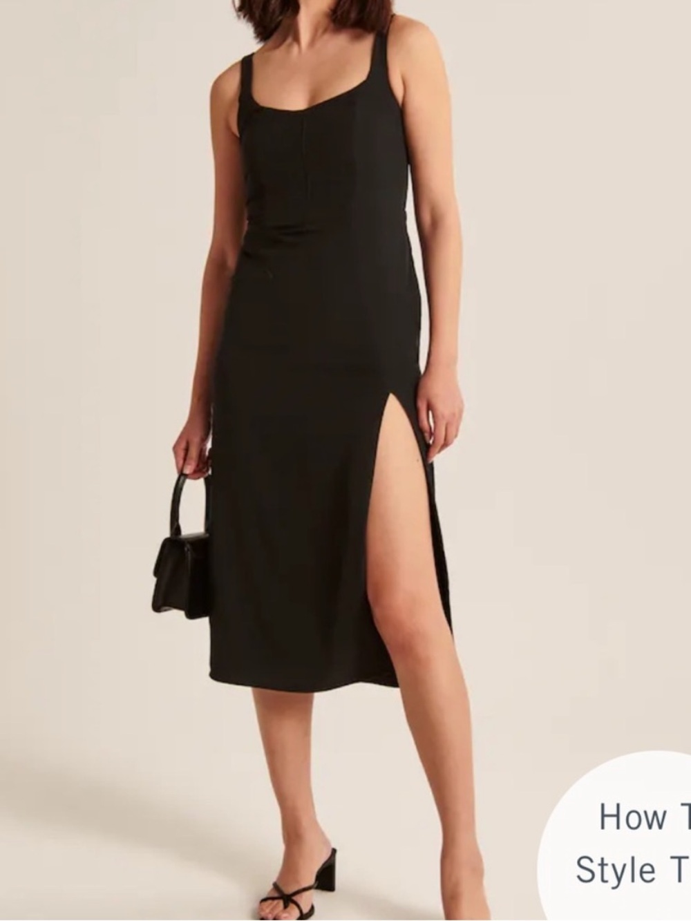 Abercrombie & Fitch Corset Seamed Midi Dress XS